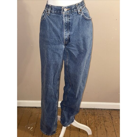 Levi's Women's 550 Jeans Relaxed Fit Tapered Leg Medium Wash Sz 12 Long - Picture 1 of 12